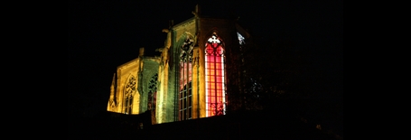 Bacharach am Rhein - Werner Kapelle illuminiert