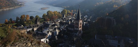 Bacharach am Rhein - aus dem Steeger Tal gesehen