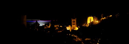 Bacharach am Rhein - Blick auf die Stadt in den Abendstunden